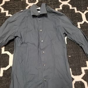 Button down gray shirt
